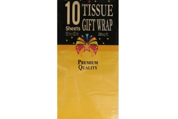 Yellow Tissue Gift Wrap Paper 10 Count