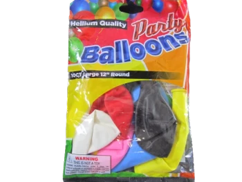 BALLOONS ASSORTED 12IN 10CT
