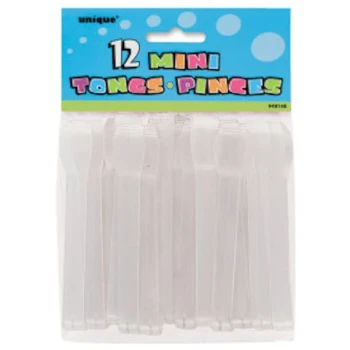 TONGS MINI PLASTIC 12CT