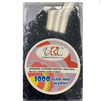 BLACK RUBBERBAND HAIR TIE