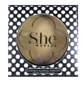 SHE COSMETICS PRESS POWDER DARK BEIGE