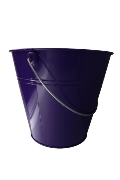 PURPLE METAL BUCKET