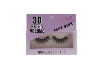 EXTRA 3D VOLUME FAUX MINK GORGEOUS GRAPE