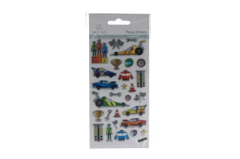 RACECAR STICKERS 28 COUNT