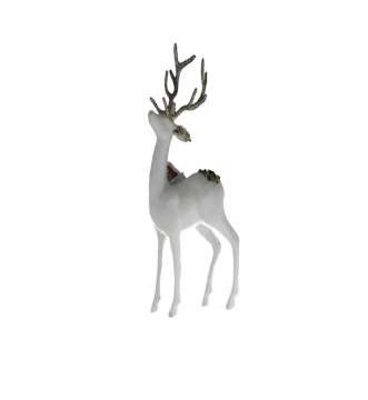 STANDING REINDEER W/ PINE DECOR 26CM SCH