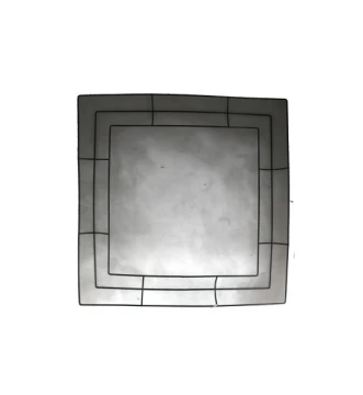 METAL FLOWER FRAME SQUARE