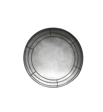 ROUND METAL FLOWER FRAME