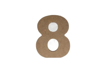 8 WOODEN NUMBER