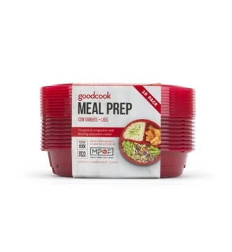 RED MEAL PREP CONTAINER 10 PACK