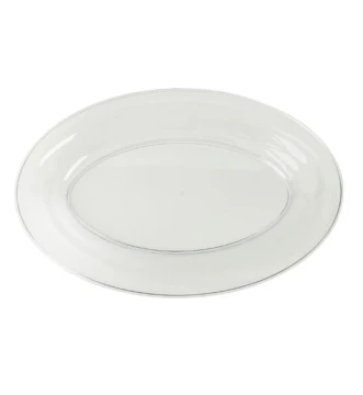 PLASTIC OVAL SERVING TRAY 16 X 11 INCH