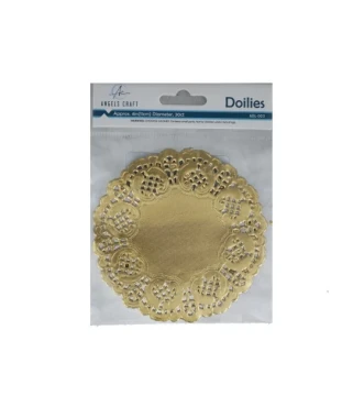 GOLD DOILIES 4 INCH 30 COUNT