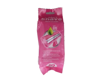 MAX SHAVE RAZOR WOMAN WITH ALOE STRIP 10 PACK