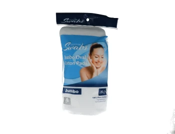 JUMBO OVAL COTTON PADS 50 COUNT