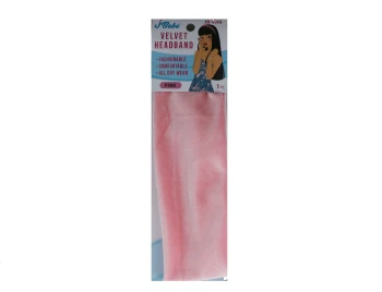 PINK VELVET HEADBAND