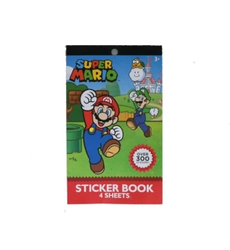 SUPER MARIO STICKER BOOK 4 SHEETS