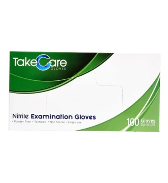 NITRILE EXAMINATION GLOVES LARGE 100 PACK