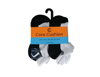 CORE CUSHION 6 PAIRS BOY SIZE 5-8 SMALL