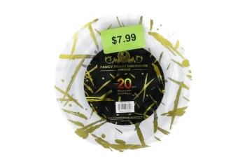 GOLD DESSERT PLATES 20 PACK