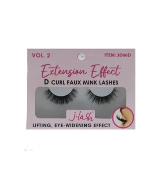 EXTENSION EFFECT D CURL FAUX MINK LASHES