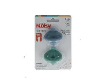 NUBY PACIFIERS CHERRY STLYE 2 PACK