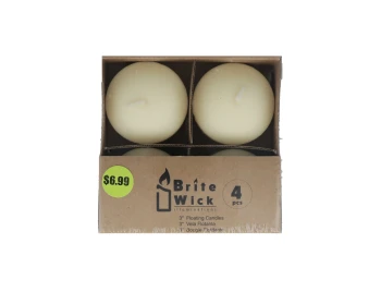 IVORY CANDLES 4 PCS