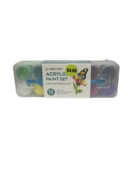 ACRYLIC PAINT SET 12 COLORS