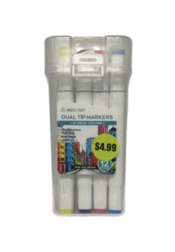 DUAL TIP MARKERS 12 NEON COLORS