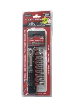SOCKET WRENCH SET 21 PC