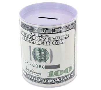 TIN SAVING MONEY BANK 15.5 CM X 21.5 CM