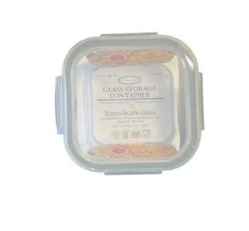 GLASS STORAGE CONTIANER 17.6 OZ