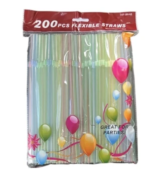 200 PCS FLEXIBLE STRAWS