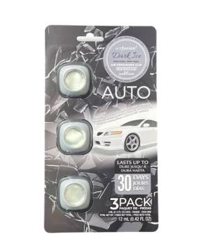 DARK ICE AIR FUSION CAR AIR FRESHENER CLIPS 3 PACK