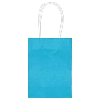 LIGHT BLUE 4 CRAFT BAGS 5.25 X 8.5 X 3.25 INCH