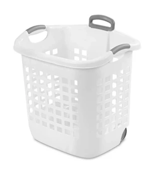 STERILITE 62 LITER LAUNDRY HAMPER WITH WHEELS