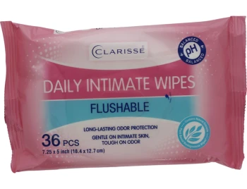 CLASRISSE DAILY INTIMATE WIPES FLUSHABLE 36 PCS