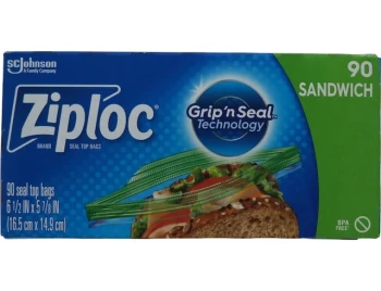 ZIPLOCK SANDWHICH BAG 90 COUNT