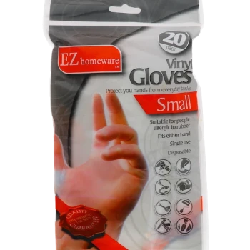 SMALL VINYL GLOVES 20 PACK