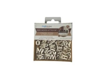 MINI LETTER BOX SET 104PC NATURAL