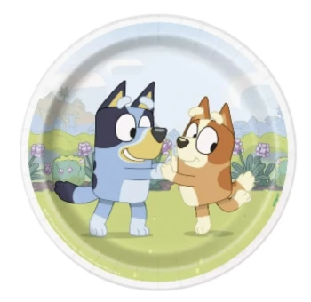 BLUEY 8CT 7IN PLATE