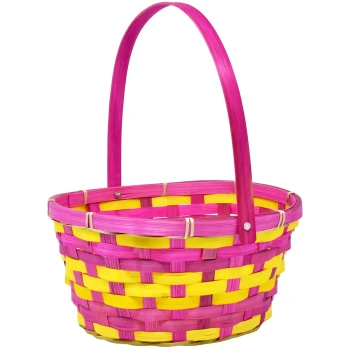 COLORFUL EASTER BASKET FOR EGG HUNTS & GIFTS