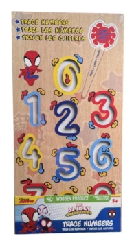 SPIDEY PUZZLE TRACE NUMBERS