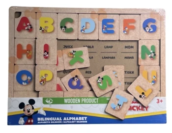 MICKEY MOUSE PUZZLE ALPHABET