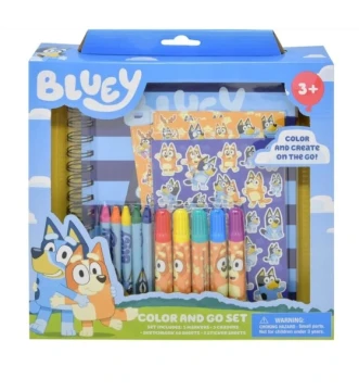BLUEY COLOR AND GO SET