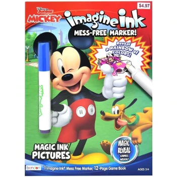 DISNEY JUNIOR MICKEY AND THE ROASTER RACERS IMAGINE INK MESS FREE MARKERS