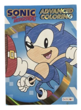 SONIC THE HEDGEHOG ADVACNED COLORING BOOK
