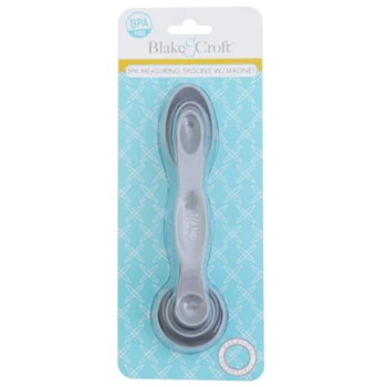 5 PACK MEASURING SPOONS WITH MAGNET