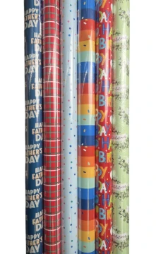 BIRTHDAY GIFT WRAP 40 SQ FT