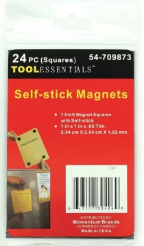 SELF STICK MAGNETS 24 PC SQUARES