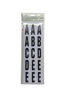 ALPHABET AND NUMBER STICKERS
