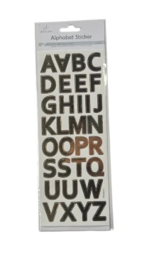 ALPHABET STICKER 2 SHEETS